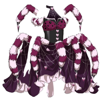 Velvet Widow Dress